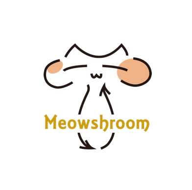 Meowshroom_循環貓砂_logo - Shina Yang